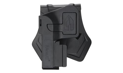 Amomax Holster polymère rotatif Multifit Noir rétention active + rail
