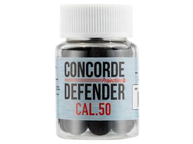 Concorde Defender Bouteille de balles Caoutchouc Cal 0.50 (x30)