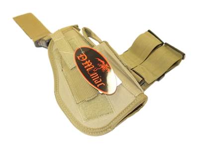 DMoniac Holster de cuisse Droitier Coyote