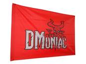 DMoniac Drapeau DMoniac Tactical 144x96cm Fond Rouge