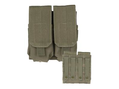 Porte chargeurs double M4/M16 Olive (fixation Molle)