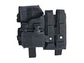 Strike Systems Holster de cuisse ajustable BK avec poche pour MP5/MP7