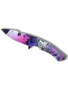 Couteau pliant ouverture assistée Joker/Poker lame 9cm +clip-ceinture
