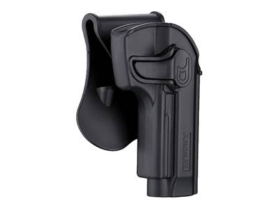 Amomax Holster polymère rotatif M92 Noir rétention active