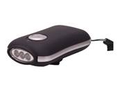 Lampe dynamo LED Noir