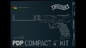 Walther Kit PDP Compact 4'' BK SPRING + Mag 100bb+silencieux 0.5J
