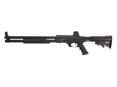 Fusil à pompe de défense 18 pouces Noir Cal. 68 CO2 88g 16J