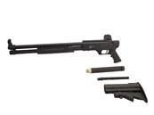 Fusil à pompe de défense 18 pouces Noir Cal. 68 CO2 2x12g 16J