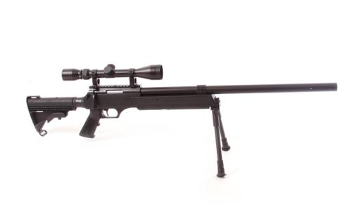 Well MB06D Fusil à ressort Sniper avec lunette et Bipied Noir 1.9J