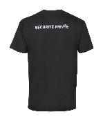 City Guard T-Shirt Sécurité Privée avec fenêtre Matricule noir 3XL