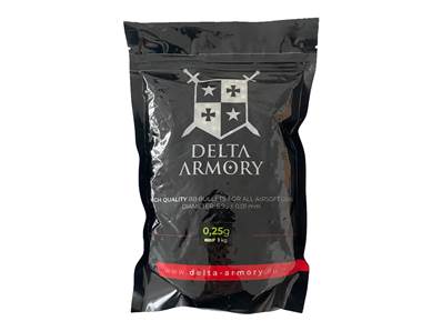 Delta Armory Billes BIO 0.25g (x4000) en sachet (1kg)