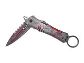Couteau Blood Punisher lame 8cm - Anneau et clip ceinture