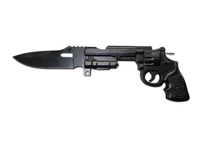 Couteau Python Noir lame 10 cm