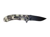 Couteau pliant lame 9cm Crânes - clip ceinture