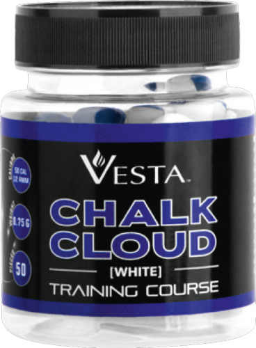 Vesta Boîte de 50 balles Craie Chalk Cloud Cal. 0.50