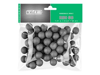 T4E RBI 68 Sachet de 50 balles Cal.68 Caoutchouc Noyau acier