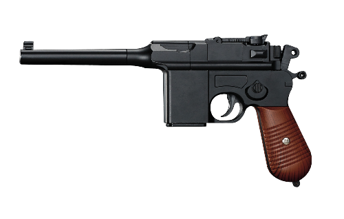 The Equalizers Pistolet à ressort 1896MRP Métal Noir <0.5J+1 Chargeur