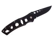 Couteau de chasse à lame pliable Métal ajouré sous blister Lame 6cm