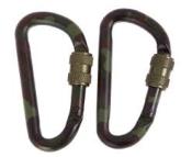 Miltec Lot de 2 mousqueton ABS OD 8.4cm