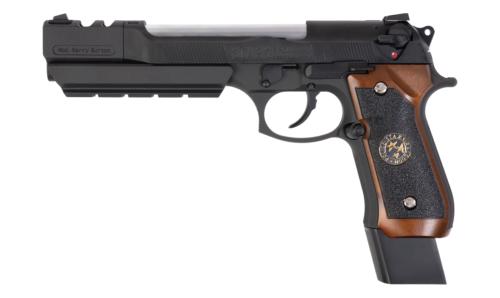 WE M92 Samuraï Edge BioHazard B. Burton 6mm Noir GBB Full Metal 0.9J