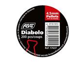 ASG Plombs diabolo 4.5mm (x 200)