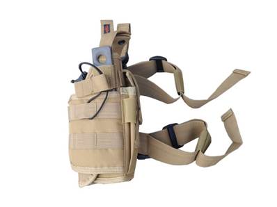 DMoniac Holster de cuisse vertical TAN porte-chargeur 