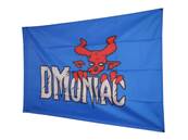 DMoniac Drapeau DMoniac Tactical 144x96cm Fond Bleu