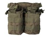 Porte chargeurs double M4/M16 Olive open top (fixation Molle)