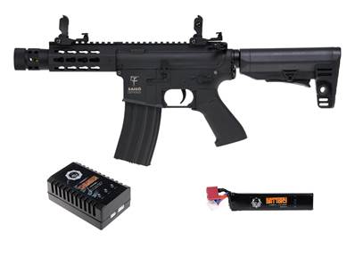 Saigo M4 Kenji Court Noir AEG 1J Pack Complet 11.1V