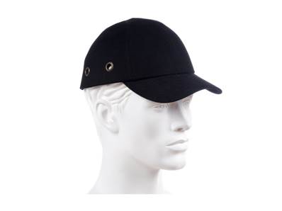 Casquette type baseball NOIR coquée norme CE 