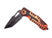 Couteau Meca Orange lame 8.5cm - clip ceinture et brise vitre