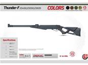 EKOL Carabine Thunder F 4.5mm (.177) Noir Under lever 19.9J