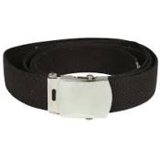 Ceinture Réglable Coton/Polyester Noire