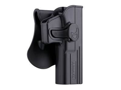 Amomax Holster polymère rotatif G17 Noir rétention active