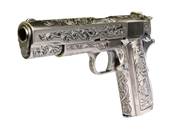 WE 1911 Silver Classic Floral Pattern V3 GAZ Blowback 0.9J