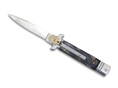 Couteau automatique noir lame 10 cm
