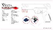 Vesta Defense L1 Nano Laser USB Picatinny 21mm étanche IPX6