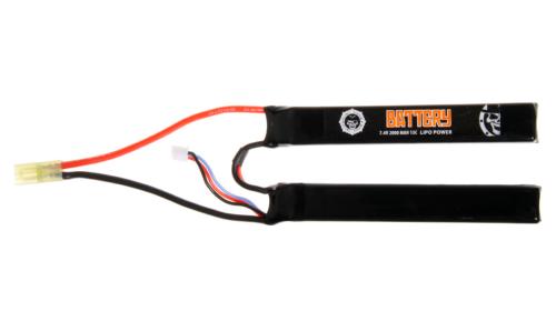 Duel Code Batterie LiPo 7.4V 2000 mAh 15C 2 stick