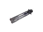 Couteau papillon Noir lame 10cm scorpion