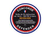 Concorde Defender Cartouche à blanc 9mm R.K. / 380 (x50)