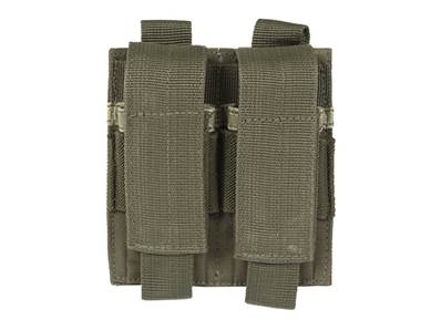 Porte chargeurs Double pour pistolet Olive (fixation Molle)