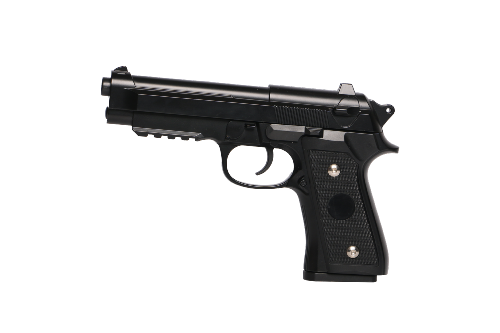 The Equalizers Pistolet à ressort M92 Rail Culasse Métal <0.5J