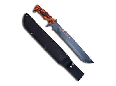 Machette Zombie Killer manche orange 55cm