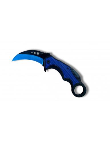 Couteau Karambit Bleu