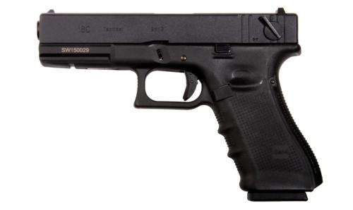 WE Pistolet 18.4 Noir GBB Full Metal Full-Auto 0.9J