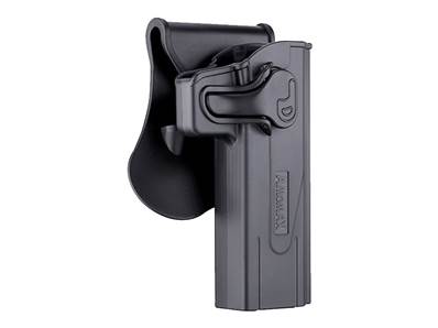 Amomax Holster polymère rotatif Hi-Capa Noir rétention active