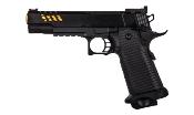Golden Eagle Pistolet Hi-Capa 5.1 Tactical2 GBB FullMetal Noir/Or0.8J