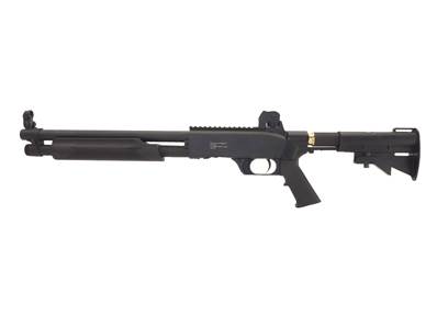 Fusil à pompe de défense 14 pouces Noir Cal. 68 CO2 2x12g 16J