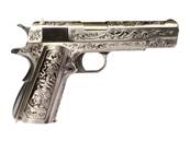 WE 1911 Silver Classic Floral Pattern V3 GAZ Blowback 0.9J