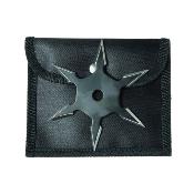 Etoile de jet Noires 6 branches + housse